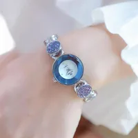 Wristwatches Top Women's Watch Stainless Full Diamond Original Lady Wrist Rose Bracelet Waterproof Quartz Women