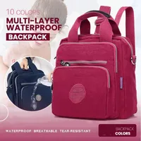Storage Bags Multi-layer Waterproof Backpack Travel Bag Multi-purpose Nylon Crossbody