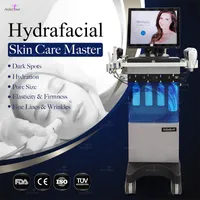 Noninvasive hydra facial diamond microdermabrasion machine spa skincare master vortex technology cordless LED lights removing fine lines and wrinkles