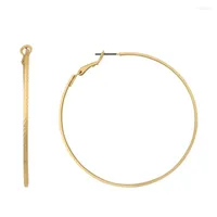 Hoop Earrings Fashion Exaggerate Big Smooth Circle Brincos Simple Party Round Loop For Women Jewelry Wholesale