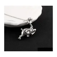 Pendant Necklaces Cage Necklace Love Wish Without Pearl Charms Hollow Locket Bdehome Drop Delivery Jewelry Pendants Dhjoc