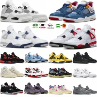 J4 Basketball Shoes 4 4s Desordenado Craft Photon Dust Cement Red Military Gato Negro Medianoche Marina Marina Mensificaci￳n Sports Sports Faiters Outdoor