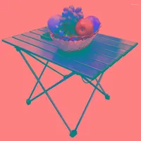 Camp Furniture Camping Folding Table Aluminum Alloy Portable BBQ Desk Foldable Outdoor Dinner High Strength For Garden