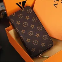2023 TOP Wallet designer zipper wallets luxurys Men Women leather bags coin Purse Original Box