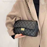 New Luxury Diamond Lattice Shoulder Women Bag Elegant Leather Messenger Bag Female Quilted Chain Crossbody Handbag G220420 C