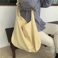 Evening Bags Women Canvas Tote Bag 2023 Designer Purse And Handbag Girl Fashion Solid Color