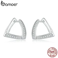 Stud Sterling Silver Earrings for Women Geometric Hypoallergenic Jewelry women Girl Kids earring SCE975 230130