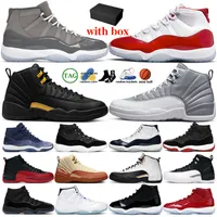 jumpman Basketball Shoes with box men women Cherry 11 retro 11s Cool Grey Bred Concord Gamma Blue 12 12s Stealth Black Taxi Playoffs Golf mens sports sneakers