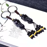 Keychains Obsidian Brave Troops Keychain Accessories Charms Handmade Key Chain Pendant Gifts For Men