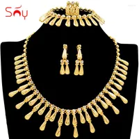 Wedding Jewelry Sets Sunny Classic Bridal Set For Women Round Findings Necklace Earrings Ring Bracelet