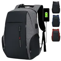 Backpack Men USB Charging Waterproof 15.6 Inch Laptop Casual Oxford Male Business Bag Mochila Computer Notebook Backpacks
