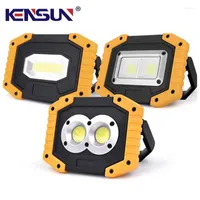 Portable Lanterns 30W COB LED Rechargeable Waterproof Work Light Flood Lights Lamp For Outdoor Camping