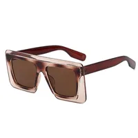 Sunglasses Fashion Oversized Women Brand Deisgner Vintage Sun Glasses Big Frame Gradient Eyewear Ladies Shades UV400