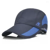 Ball Caps Men Quick Dry Baseball Cap Adjustable Sun Hat Lightweight Waterproof Breathable Thin Running Fishing Hats