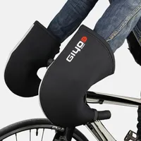Cycling Gloves Winter Thermal Mountain Road Bicycle Bar Mitts Mittens SBR Neoprene Handlebar Cover Warmer With Reflective Strip