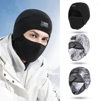 Cycling Caps Winter Cap Bicycle Head Scarf Liner Windproof Skull Face Cover Thermal Headwear For Skiing