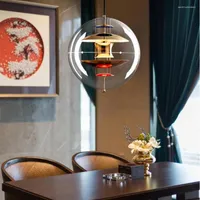 Pendant Lamps Planet Hanging Lamp LED Lights Interior Lighting Fixtures Nordic Creative Spherical Chandelier Bedroom Living Room