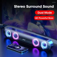 Combination Speakers 2023 PC Soundbar Wireless 6D Surround Speaker Bluetooth 5.0 Home Wired Computer Stereo Subwoofer Sound Bar Laptop