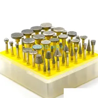 Furniture Accessories Style A Diamond Rotary Tools Set 50Pcs Drill Sanding Accessory Burr Grinding Kit Wheel Drop Delivery Home Garde Dhnio
