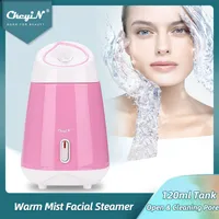 Steamer ckeyin acqua calda nano nevica ionica faccia umidificatore sauna idratante vaporizzante poro pulizia di bellezza cura della pelle 230131 230131