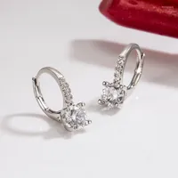 Stud Earrings Trendy S925 Sterling Silver Diamond Earring For Females Fine 925 Jewelry Aros Mujer Oreja Party