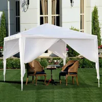 10x10ft vier zijden Wit draagbare luifel feestje Wedding tent met spiraalvormige buizen Outdoor Home Gebruik waterdicht 3x3m schaduw bsowmfttcq