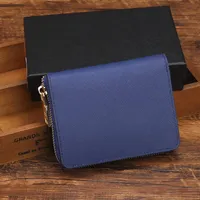 High quality famous designer credit card holder women classic short purse Single zipper wallet money coins bag 8 colors 9180 long 262l