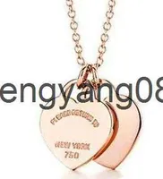 Pendant Necklaces Original Tiffny Sterling Silver Heart Necklace Classic High Quality Gift Ladies Exquisite Pendant Necklaces With Box T2201311