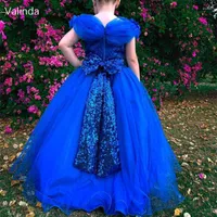 Girl Dresses Royal Blue Pageant Long Special Occasion Gowns