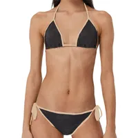 Wzór w kratę bikini dla kobiet projektantki moda seksowne stroje kąpielowe panie na plaży