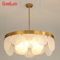 Pendant Lamps Designs Glass Copper Led Pendent Hanging Light Luxury Nordic Creative Lamp For Bedroom Home Decor Lustr
