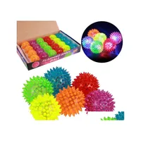 Other Event Party Supplies Soft Rubber Flash Ball Led Flashing Light Jump Boy Gift Bouncy Balls Toy Pet Kids Toys Christmas Festiv Dhcq6