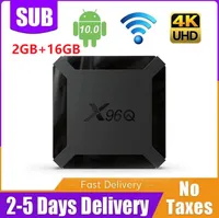 BOX TV ANDROID X96Q PRO (2/16Go) 4K UHD Avec Abonnement 12 mois