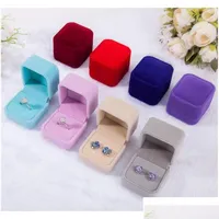 12Pcs Mini Boxes Square Transparent Plastic Box Jewelry Storage Case  Finishing Container Packaging Storage Box for Earrings Ring