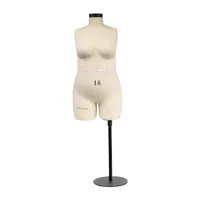 DE-LIANG Half scale dress form plus size 16 woman mannequin dressmaker dummy fat tailor female model miniature NOT ADULT size245e