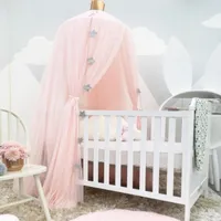 Crib Netting Mosquito Net Hanging Tent Star Decoration Baby Bed Canopy Tulle Curtains for Bedroom Play House Children Kids Room rty 230301