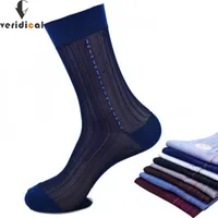 Men's Socks Large Size Summer Socks Mens Nylon Thin Breathable Husbands Fathers Solid Endurable Loose Work Vintage Silk Short Socks Sokken Z0227