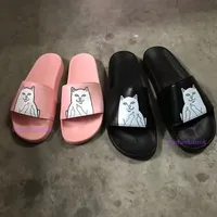 Ripndip Slippers Man And Women Lovers Casual Middle Finger Cats Slippers Beach Sandals Outdoor Slippers Hip hop Street Sandals