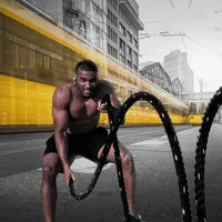 Outdoor Fitness Equipment Training Rope Fitness Heavy Jump Rope Crossfit Weighted Battle Skipping Ropes Power Improve Strength Building Muscle Fitness 230301
