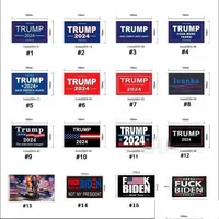 Banner Flags Trump Election 2024 Keep Flag 90X150Cm America Hanging Great Banners 3X5Ft Digital Print Donald Biden Drop Delivery Hom Dh24U