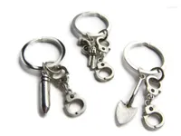 Keychains 3 Partners In Crime Keychain Friends Friendship Keyrings Bracelet BFF Gifts Sorority Handcuff Jewelry