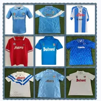 1986 1987 1988 1999 Napoli Retro Soccer Jerseys 87 88 89 91 93 Coppa Italia Napoli Maradona Vintage Calcio Classic Vintage Footbal182m