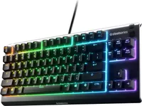STEELSERIES APEX 3 TKL RGB Gaming Keyboard للكمبيوتر الشخصي ، Type-A-A ، IP32 مقاومة لأغبار الماء