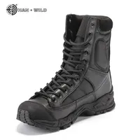 Military Army Boots Men Black Leather Desert Combat Work Shoes Winter Mens Ankle Tactical Boot Man Plus Size 2108302558