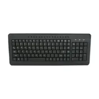 A4Tech USB Wired Slim Keyboard con LED azul, negro
