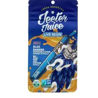Bolsas cosméticas Banana azul 1000mg Jugo Jeeter Candy Mylar Plastic Zipper Embalaje comestible Cunstom Impresión Drop entrega OT98K