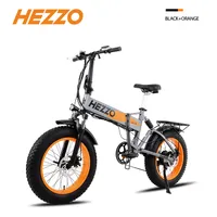 Hezzo Bike 48V 500W 13AH LG Batterifolvet Electric Bicycle 20Inch Fat Tire Ebike City Road Electric Foldble Bicleta