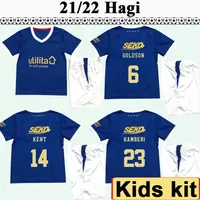 21 22 Rangers Kids Kit Soccer Jerseys HAGI DAVIS MORELOS Home Away 3rd Football Shirt TAVERNIER FIRTH KAMARA BARKER Child Short Sl2576