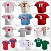 2022 Baseball jerseys Bryce 3 Harper 8 Nick Castellanos 12 Kyle Schwarber 10 J T Realmuto 17 Rhys Hoskins 27 Aaron Nola 18 Didi G238J