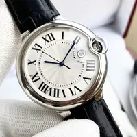 Mens İzle Otomatik Mekanik Saatler Paslanmaz çelik deri kayış moda kol saati su geçirmez tasarım montre de lüks kol saatleri 42mm 36mm